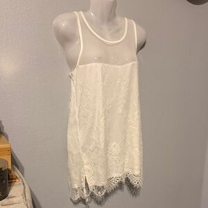 Elegant Lace Trimmed White Camisole